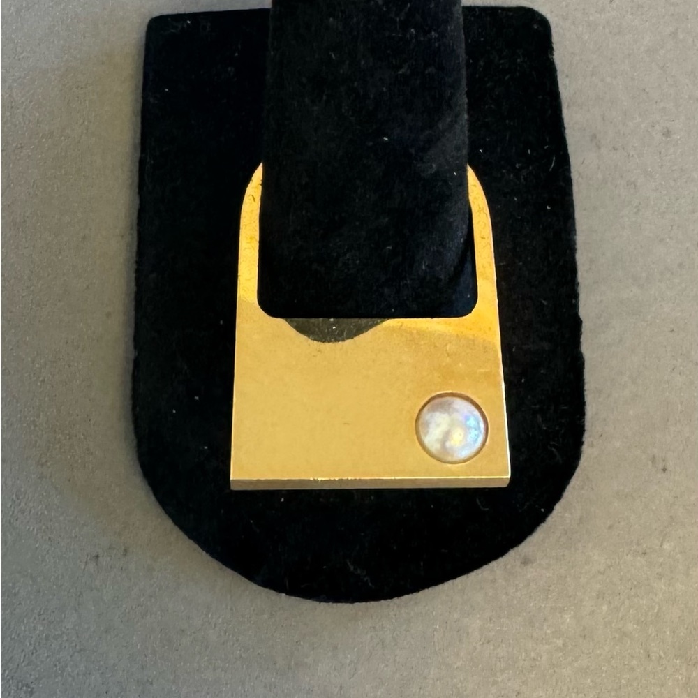 Original Trisko 14K Gold Ring with Pearl